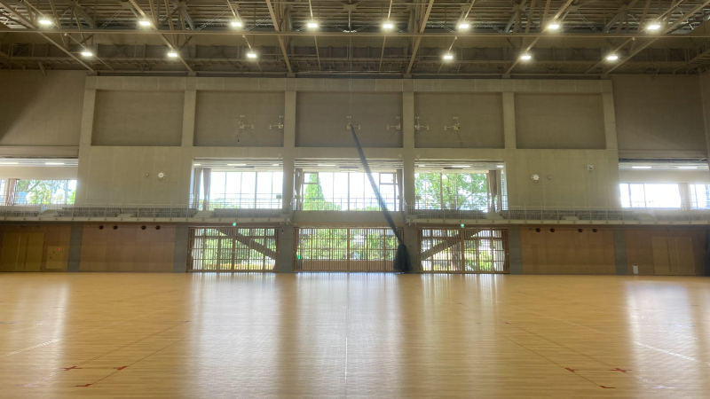 さわやかアリーナ（袋井市総合体育館）メインアリーナの全景