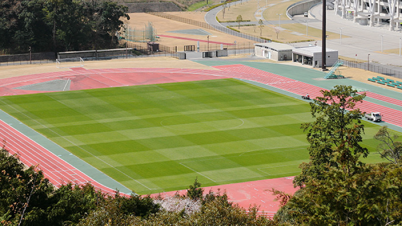 エコパ補助競技場の全景