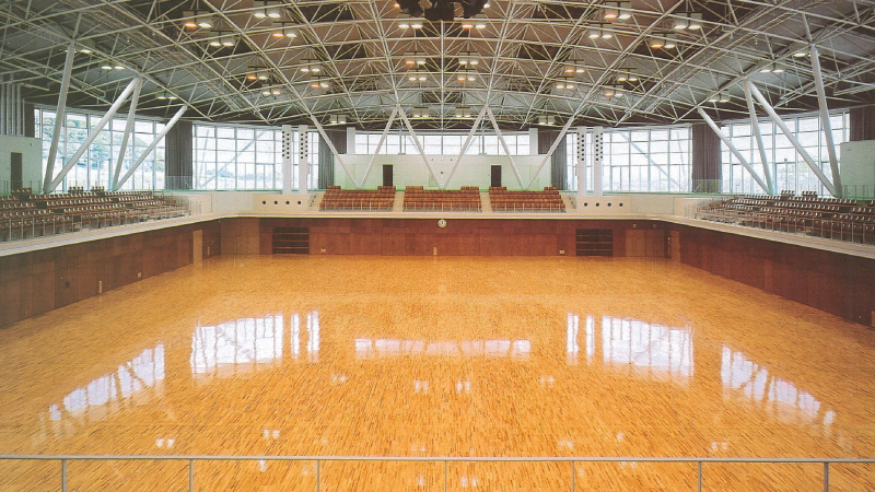 サーラグリーンアリーナメインアリーナの全景