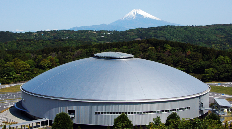 日本サイクルスポーツセンター伊豆ベロドロームの外観