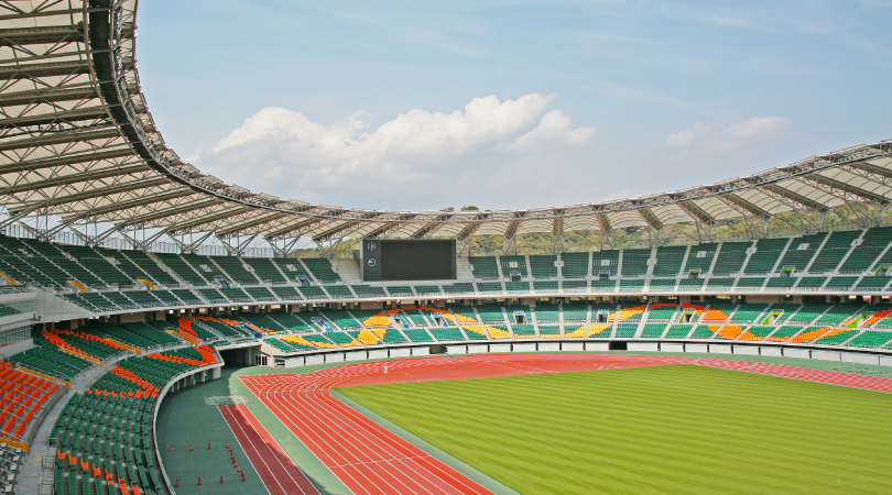 エコパスタジアムの全景